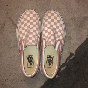 Pink Checkered Vans